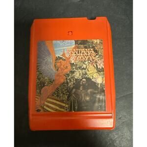 Santana, Abraxas 8-Track Tape 1970 Orange Cart Columbia Label Tested Black Magic